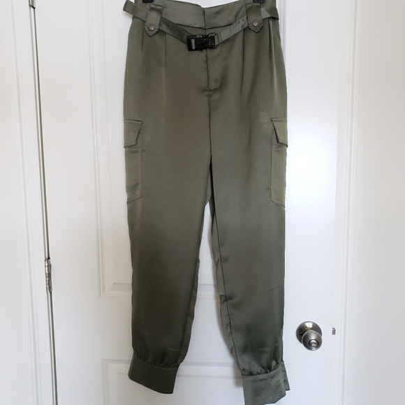 Guess Pants - Guess Emi Sateen Cargo Pants